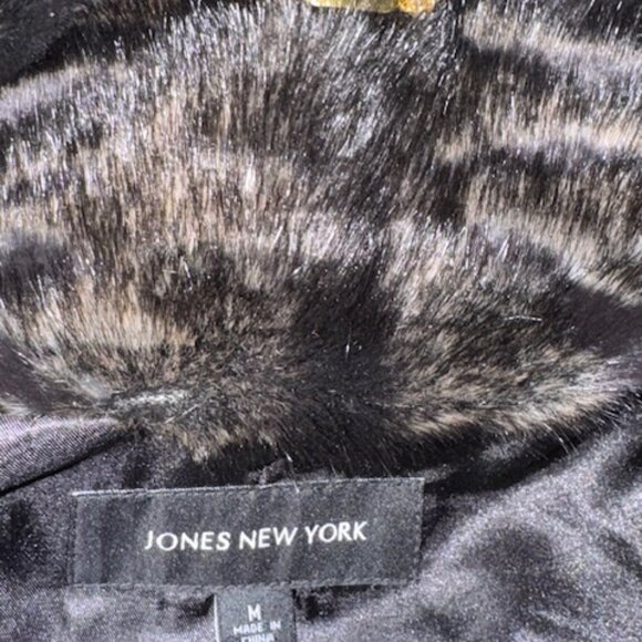 Hooded Faux Fur Coat - Jones of New York - Picture 5 of 5